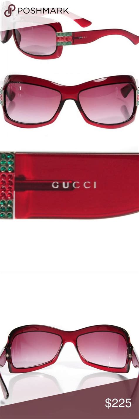 gucci strass sunglasses with swarovski crystals|Round.